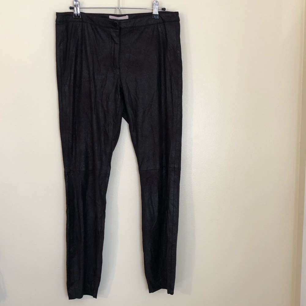 Philosophy Black Faux Suede Pants, Size 8